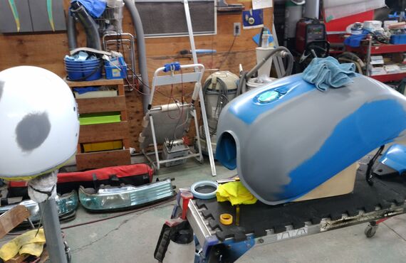 八王子　バイク　ペイント